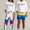 Sudadera deportiva de polar Ralph Lauren Polo blanca para hombre Sudadera deportiva de polar Ralph Lauren Polo blanca para hombre