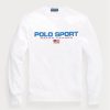 Sudadera deportiva de polar Ralph Lauren Polo blanca para hombre Sudadera deportiva de polar Ralph Lauren Polo blanca para hombre