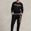Sudadera deportiva de polar Ralph Lauren Polo negra para hombre Sudadera deportiva de polar Ralph Lauren Polo negra para hombre
