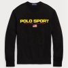 Sudadera deportiva de polar Ralph Lauren Polo negra para hombre Sudadera deportiva de polar Ralph Lauren Polo negra para hombre
