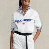 Sudadera deportiva de polar Ralph Lauren Polo para mujer en color blanco Sudadera deportiva de polar Ralph Lauren Polo para mujer en color blanco