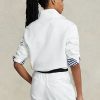 Sudadera deportiva de polar Ralph Lauren Polo para mujer en color blanco Sudadera deportiva de polar Ralph Lauren Polo para mujer en color blanco