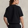 Sudadera deportiva Ralph Lauren Polo de manga corta negra para mujer Sudadera deportiva Ralph Lauren Polo de manga corta negra para mujer