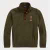 Sudadera polar cepillada Ralph Lauren Polo Bear para hombre en color oliva Sudadera polar cepillada Ralph Lauren Polo Bear para hombre en color oliva