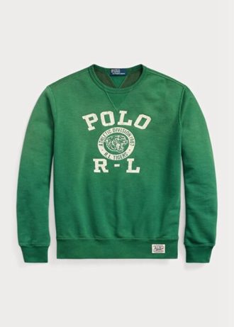 Sudadera polar con logotipo de Ralph Lauren para hombre, color verde