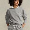 Sudadera polar Ralph Lauren gris para mujer Sudadera polar Ralph Lauren gris para mujer