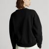 Sudadera polar Ralph Lauren negra para mujer Sudadera polar Ralph Lauren negra para mujer