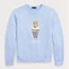 Sudadera polar Ralph Lauren Polo Bear azul para hombre