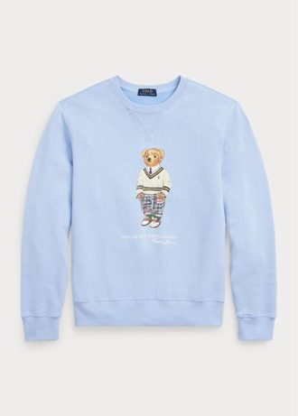 Sudadera polar Ralph Lauren Polo Bear azul para hombre