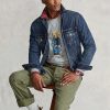 Sudadera polar Ralph Lauren Polo Bear gris para hombre