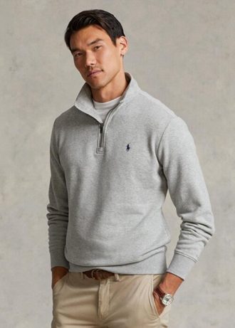 Sudadera polar Ralph Lauren The RL para hombre, color gris