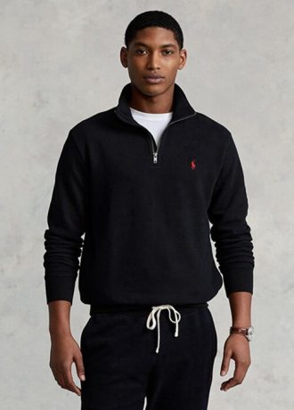 Sudadera polar Ralph Lauren The RL para hombre, color negro