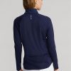 Sudadera Ralph Lauren azul marino con cremallera de un cuarto para mujer Sudadera Ralph Lauren azul marino con cremallera de un cuarto para mujer