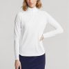 Sudadera Ralph Lauren blanca con cremallera de un cuarto para mujer Sudadera Ralph Lauren blanca con cremallera de un cuarto para mujer