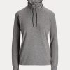 Sudadera Ralph Lauren de cuello alto en gris oscuro para mujer Sudadera Ralph Lauren de cuello alto en gris oscuro para mujer