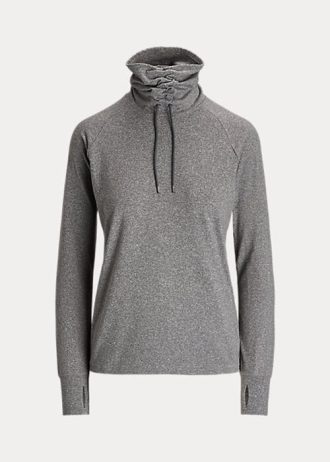 Sudadera Ralph Lauren de cuello alto en gris oscuro para mujer