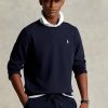 Sudadera Ralph Lauren de punto doble para hombre en azul marino Sudadera Ralph Lauren de punto doble para hombre en azul marino