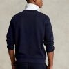 Sudadera Ralph Lauren de punto doble para hombre en azul marino Sudadera Ralph Lauren de punto doble para hombre en azul marino