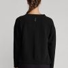 Sudadera Ralph Lauren negra con cuello en V para mujer Sudadera Ralph Lauren negra con cuello en V para mujer