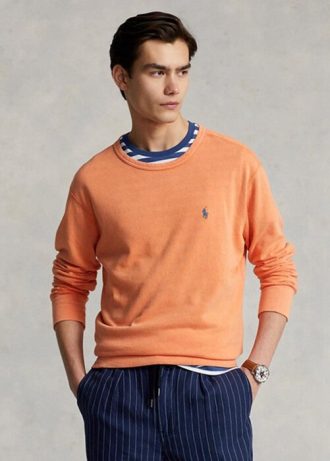 Sudadera Ralph Lauren Spa Terry naranja para hombre