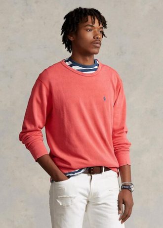 Sudadera Ralph Lauren Spa Terry roja para hombre