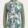 Sudadera Ralph Lauren verde con cremallera de un cuarto para mujer Sudadera Ralph Lauren verde con cremallera de un cuarto para mujer
