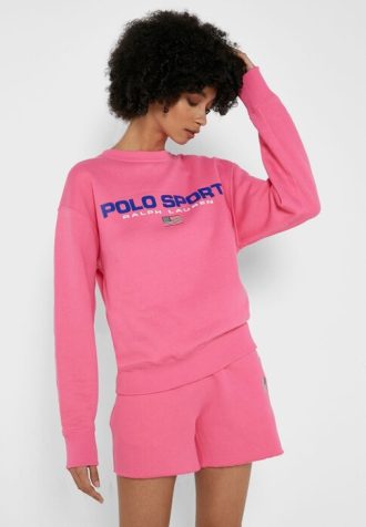 Sudaderas Ralph Lauren Polo rosas para mujer
