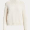 Suéteres blancos de mezcla de algodón con adornos de Ralph Lauren para mujer Suéteres blancos de mezcla de algodón con adornos de Ralph Lauren para mujer