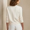 Suéteres blancos de mezcla de algodón con adornos de Ralph Lauren para mujer Suéteres blancos de mezcla de algodón con adornos de Ralph Lauren para mujer