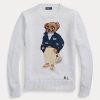 Suéteres blancos de mezcla de algodón Ralph Lauren Polo Bear para mujer Suéteres blancos de mezcla de algodón Ralph Lauren Polo Bear para mujer