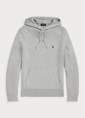 Suéteres con capucha de algodón texturizado Ralph Lauren para hombre en gris Suéteres con capucha de algodón texturizado Ralph Lauren para hombre en gris