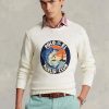 Suéteres con gráficos de algodón y lino Ralph Lauren para hombre en blanco Suéteres con gráficos de algodón y lino Ralph Lauren para hombre en blanco