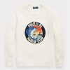 Suéteres con gráficos de algodón y lino Ralph Lauren para hombre en blanco Suéteres con gráficos de algodón y lino Ralph Lauren para hombre en blanco