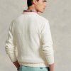 Suéteres con gráficos de algodón y lino Ralph Lauren para hombre en blanco Suéteres con gráficos de algodón y lino Ralph Lauren para hombre en blanco