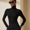 Suéteres de cuello alto de cachemira Ralph Lauren negros para mujer