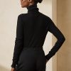 Suéteres de cuello alto de cachemira Ralph Lauren negros para mujer