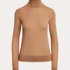 Suéteres de cuello alto de cachemira Ralph Lauren para mujer en color marrón Suéteres de cuello alto de cachemira Ralph Lauren para mujer en color marrón