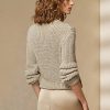 Suéteres de cuello alto de seda con adornos de Ralph Lauren para mujer en beige Suéteres de cuello alto de seda con adornos de Ralph Lauren para mujer en beige