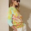Suéteres de cuello redondo de algodón con estampado multicolor de Ralph Lauren para mujer Suéteres de cuello redondo de algodón con estampado multicolor de Ralph Lauren para mujer