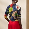 Suéteres de cuello redondo de algodón con estampado multicolor de Ralph Lauren para mujer Suéteres de cuello redondo de algodón con estampado multicolor de Ralph Lauren para mujer
