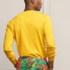 Suéteres de cuello redondo de algodón Ralph Lauren amarillos para hombre Suéteres de cuello redondo de algodón Ralph Lauren amarillos para hombre