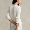 Suéteres de cuello redondo de algodón Ralph Lauren blancos para mujer Suéteres de cuello redondo de algodón Ralph Lauren blancos para mujer
