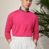 Suéteres de cuello redondo de algodón Ralph Lauren para hombre en color rosa Suéteres de cuello redondo de algodón Ralph Lauren para hombre en color rosa