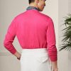 Suéteres de cuello redondo de algodón Ralph Lauren para hombre en color rosa Suéteres de cuello redondo de algodón Ralph Lauren para hombre en color rosa