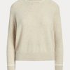 Suéteres de cuello redondo de cachemira Ralph Lauren beige para mujer Suéteres de cuello redondo de cachemira Ralph Lauren beige para mujer