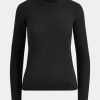 Suéteres de cuello redondo de cachemira Ralph Lauren negros para mujer Suéteres de cuello redondo de cachemira Ralph Lauren negros para mujer