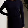 Suéteres de cuello redondo de cachemira Ralph Lauren para mujer en azul marino Suéteres de cuello redondo de cachemira Ralph Lauren para mujer en azul marino