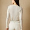 Suéteres de cuello redondo de cachemira Ralph Lauren para mujer en color crema Suéteres de cuello redondo de cachemira Ralph Lauren para mujer en color crema