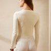 Suéteres de cuello redondo de cachemira Ralph Lauren para mujer en color crema Suéteres de cuello redondo de cachemira Ralph Lauren para mujer en color crema