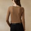 Suéteres de cuello redondo de cachemira Ralph Lauren para mujer en color marrón Suéteres de cuello redondo de cachemira Ralph Lauren para mujer en color marrón